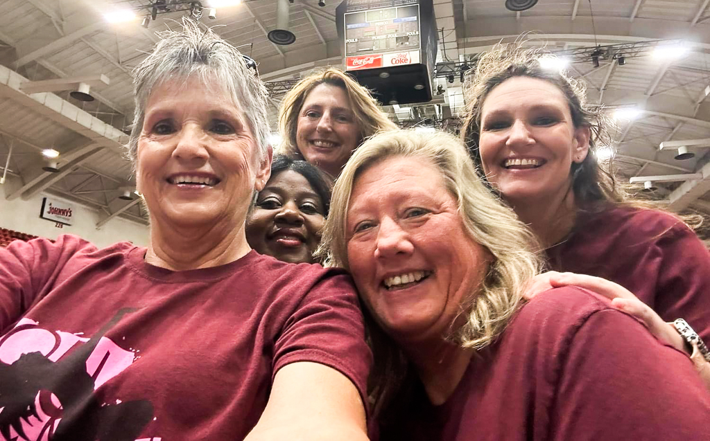 The LunaChicks performing and painting faces at the 2024 Community Health & Wellness Expo at the Monroe Civic Center.